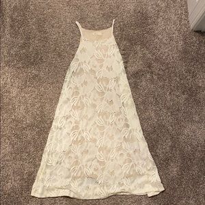 Cream colored lacey lined dress